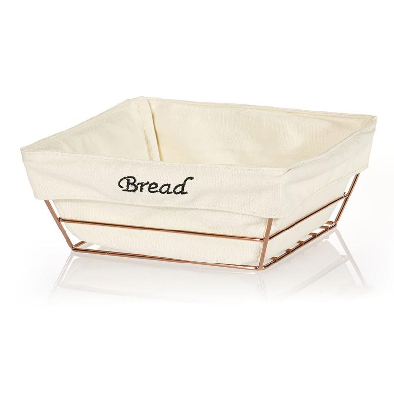 biradli brdhw180b kare bezli ekmek sepeti 22x22 cm bakir profesyonel mutfak ekipmani