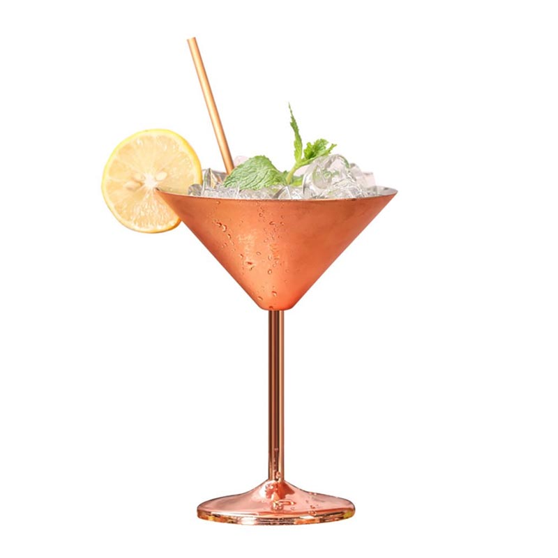 biradli brdm200 martini bardagi 250 ml bakir bar ve kokteyl ekipmani