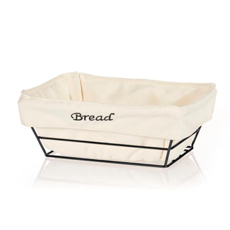 biradli hw182b dikdortgen bezli ekmek sepeti 22x16 cm siyah profesyonel mutfak ekipmani