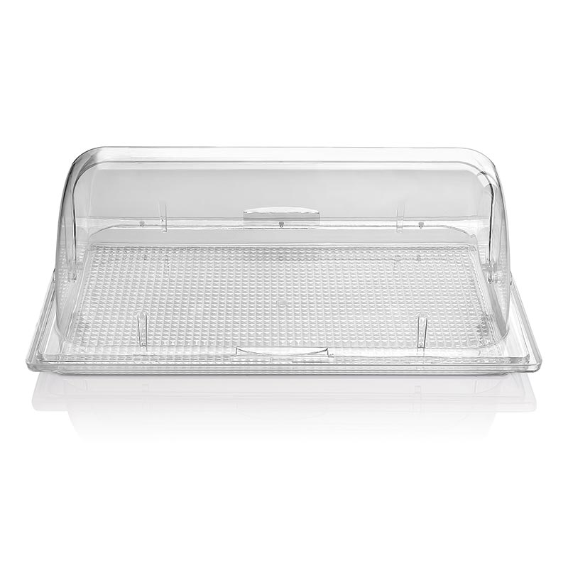 biradli grv73 dikdortgen rolltop polikarbon teshir standi 54x33x24 cm profesyonel mutfak ekipmani