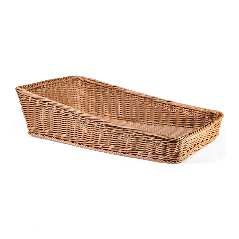 biradli grv2419 dikdortgen plastik sunum sepeti 30x50x716 cm servis ve sunum ekipmani