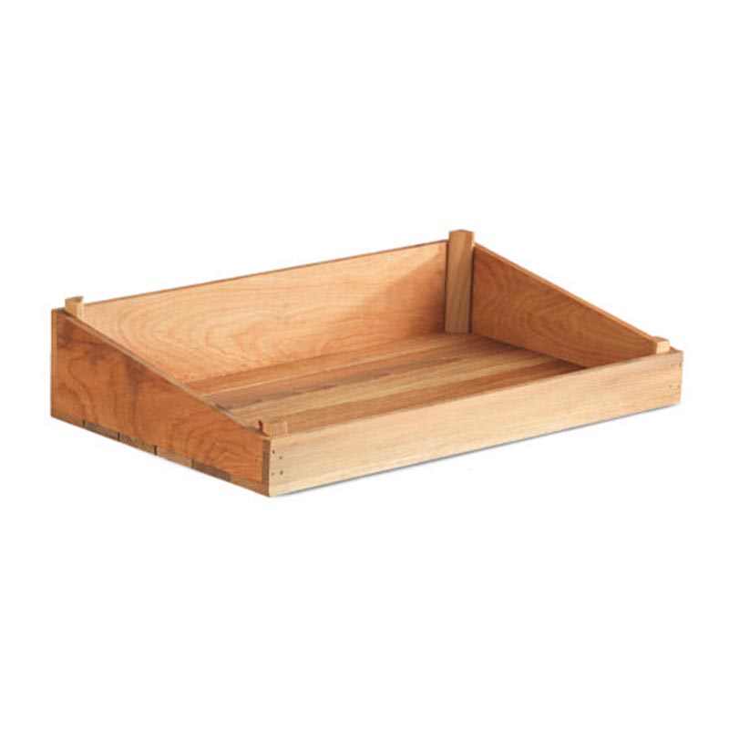 biradli grv1878 ahsap acik bufe sunum sepeti 50x30 cm servis ve sunum ekipmani