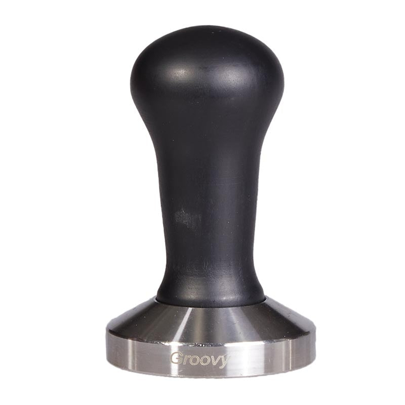 Biradlı GRV-316 Plastik Saplı Çelik Tamper, 58 mm, Siyah, kahve aksesuarı