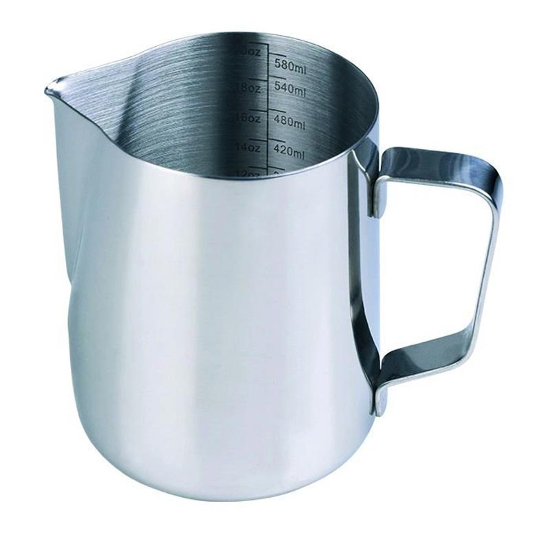 Biradlı Groovy GRV-040-C Süt Potu, 500 ml, kahve aksesuarı