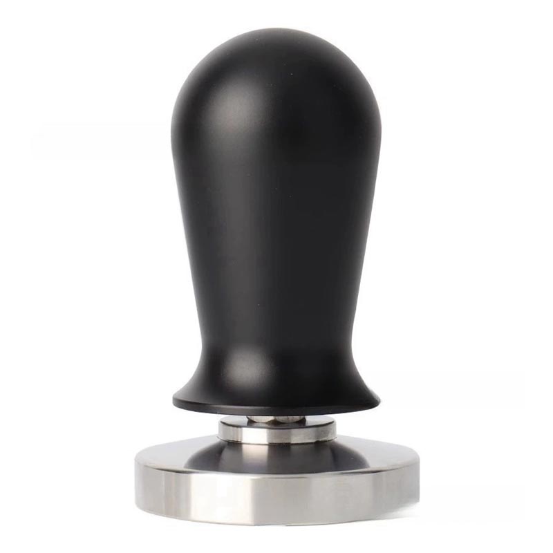 Biradlı Groovy GRV-371 Klikli Tamper, 58 mm, Siyah, kahve aksesuarı