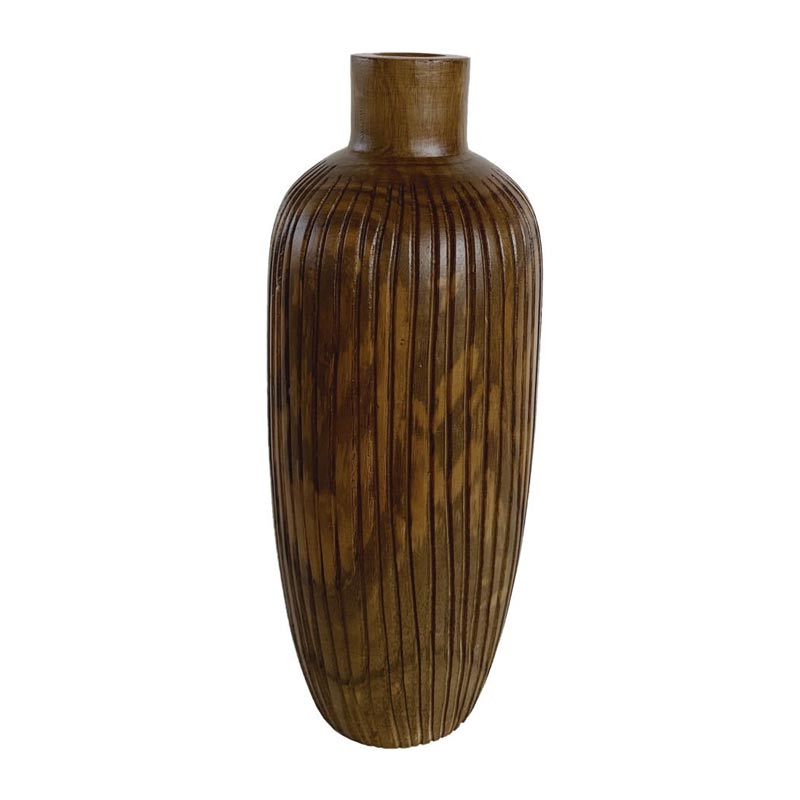 biradli groovy grv38508 dekoratif ahsap vazo 18x46 cm profesyonel mutfak ekipmani