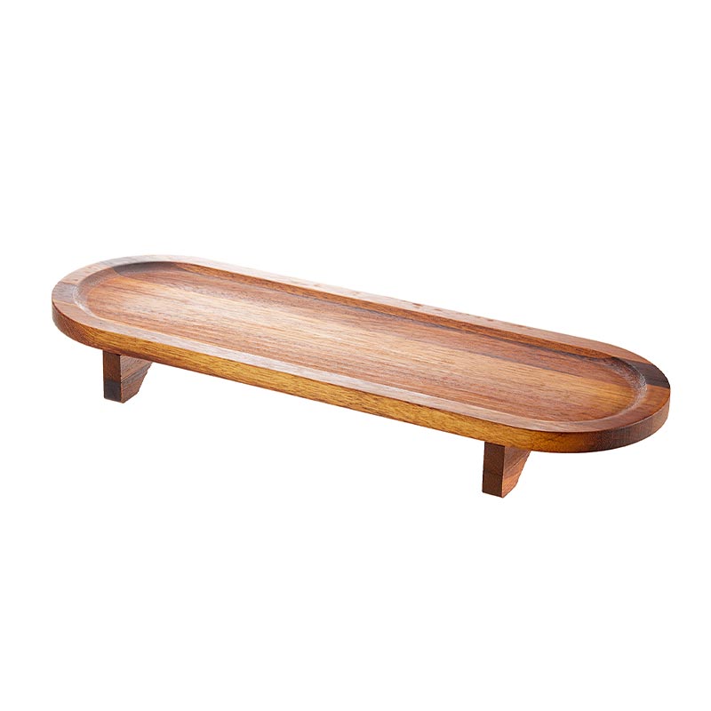 biradli groovy iroko ayakli ahsap sunum tahtasi 20x150 cm servis ve sunum ekipmani