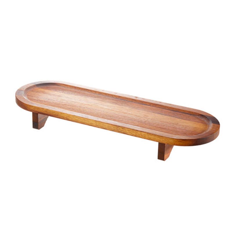 biradli grv1873 iroko ayakli ahsap sunum tahtasi 20x60 cm servis ve sunum ekipmani