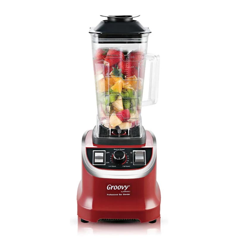 biradli grv800 profesyonel bar blender 2 l 1800 w kirmizi bar ve kokteyl ekipmani