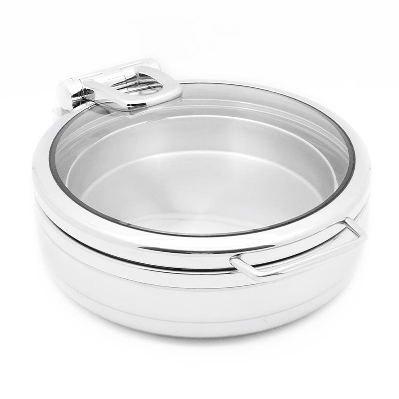 biradli grv5025 lux yuvarlak chafing dish 55 l profesyonel mutfak ekipmani