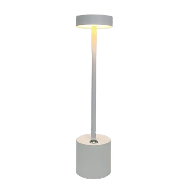 biradli grv813 sarj edilebilir masa lambasi 8x35 cm beyaz profesyonel mutfak ekipmani