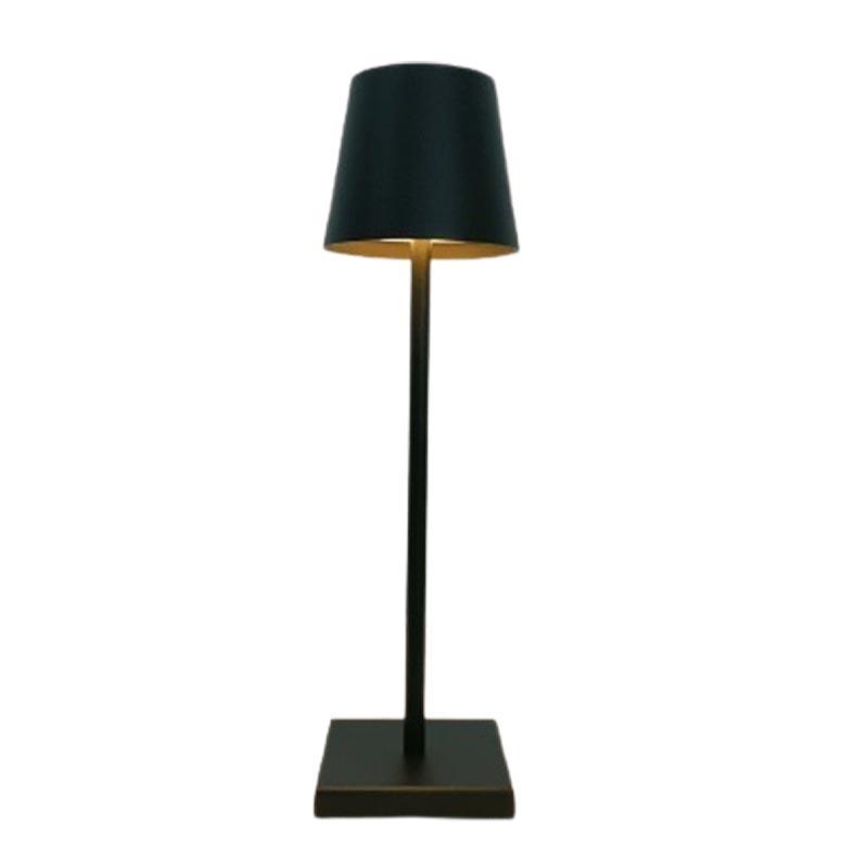 biradli grv814 sarj edilebilir masa lambasi 10x38 cm siyah profesyonel mutfak ekipmani