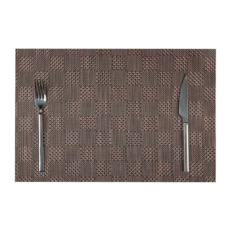 biradli brd877 kare desenli pvc amerikan servis 30x45 cm kahverengi profesyonel mutfak ekipmani