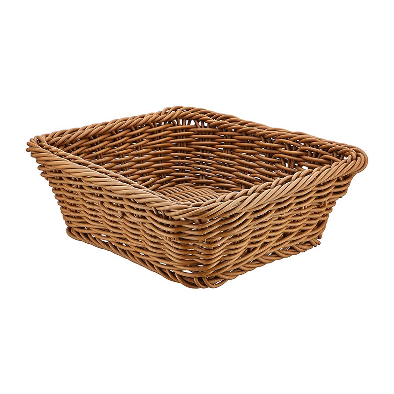 biradli grv2457 kare plastik ekmek sepeti 19x19x7 cm profesyonel mutfak ekipmani