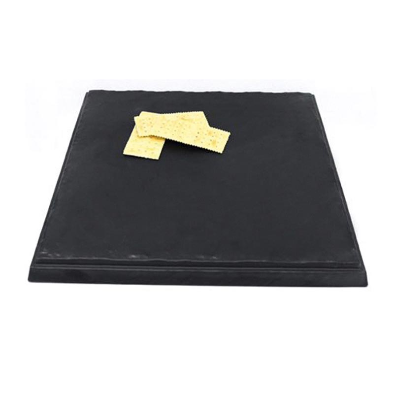 biradli brd16925 kare tarako sunum tepsisi 30x30x25 cm siyah servis ve sunum ekipmani