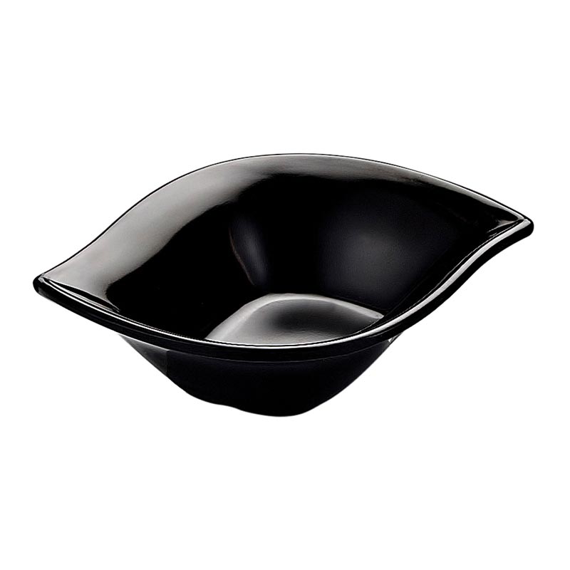 biradli brd517703 melamin minimal oval sunum tabagi 9x8x2 cm siyah servis ve sunum ekipmani