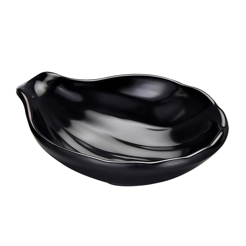biradli brd516104 minimal melamin sunum tabagi 8x9x2 cm siyah servis ve sunum ekipmani