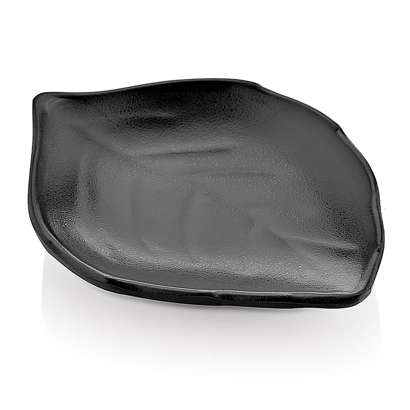 biradli 14027b minimal yaprak sunum tabagi 114x86x2 cm siyah servis ve sunum ekipmani