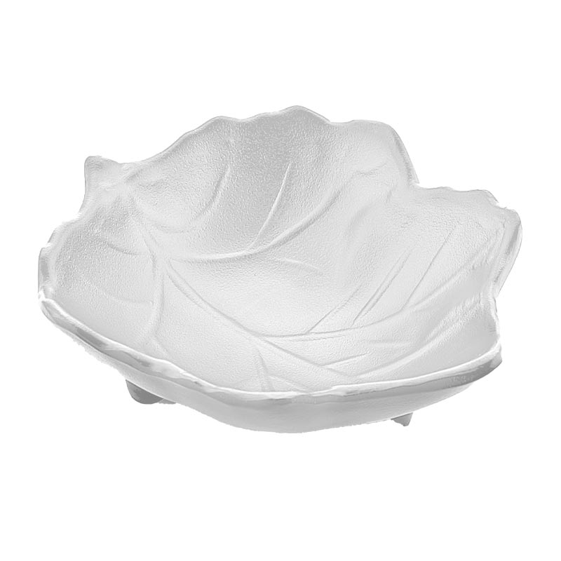 biradli brd104b minimal melamin yaprak sunum tabagi 10x8x3 cm beyaz servis ve sunum ekipmani
