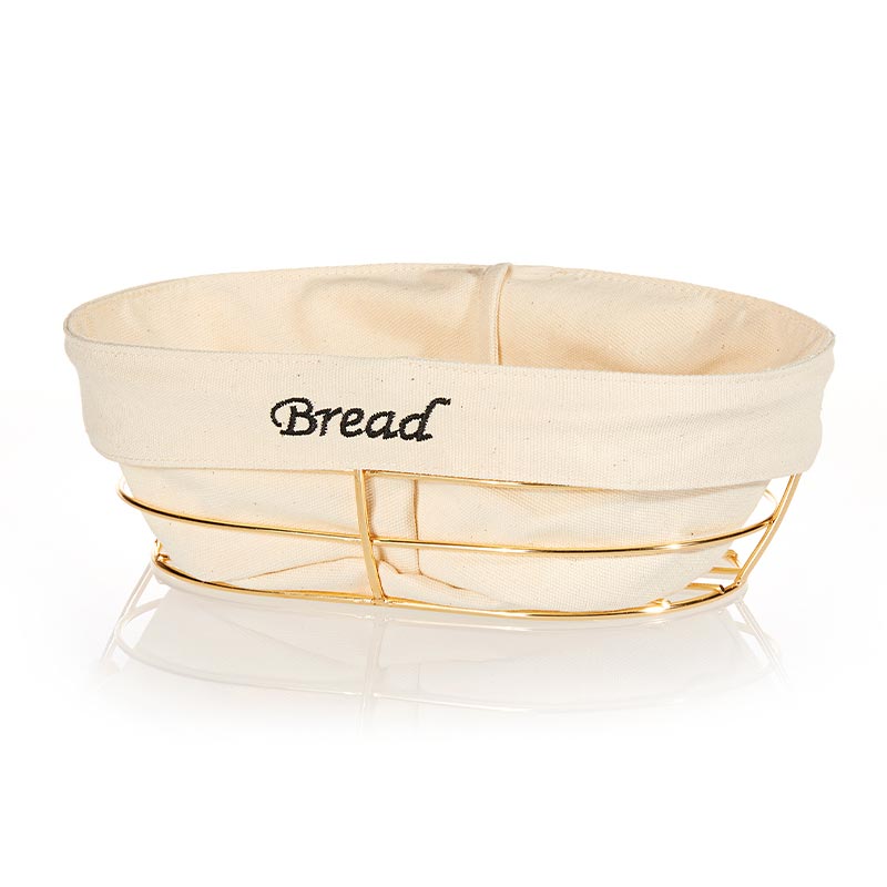 biradli hw186b oval bezli ekmek sepeti 26x17 cm altin profesyonel mutfak ekipmani