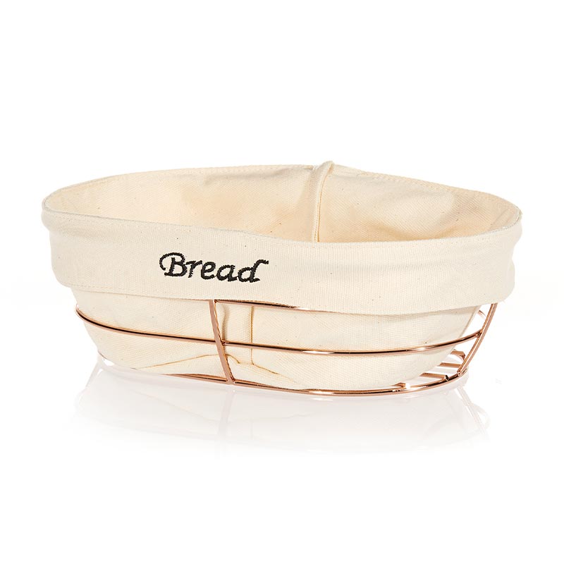 biradli brdhw186b oval bezli ekmek sepeti 26x17 cm bakir profesyonel mutfak ekipmani