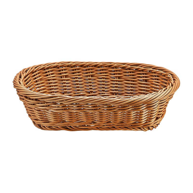 biradli grv2455 oval plastik ekmek sepeti 24x16x7 cm profesyonel mutfak ekipmani