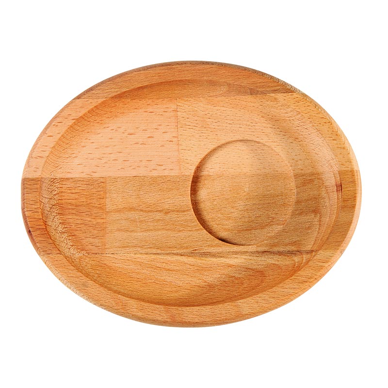 biradli grv1822 oval ahsap kahve sunum altligi servis ve sunum ekipmani