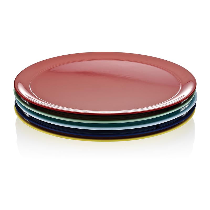 biradli fts1984 oval melamin teshir tepsisi 55x42 cm sari servis ve sunum ekipmani