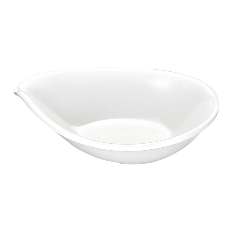 biradli brd515904 oval minimal melamin sunum tabagi 7x9x2 cm beyaz servis ve sunum ekipmani