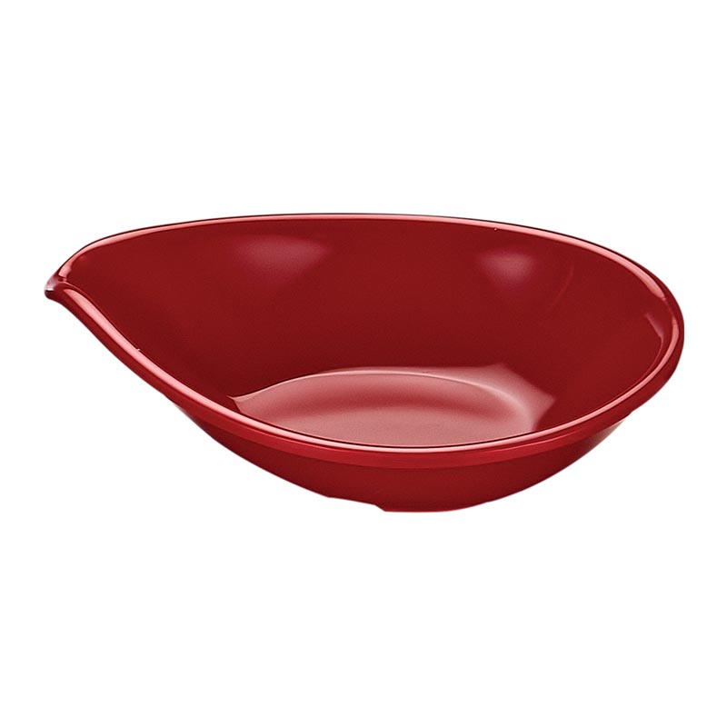 biradli brd515904 oval minimal melamin sunum tabagi 7x9x2 cm kirmizi servis ve sunum ekipmani