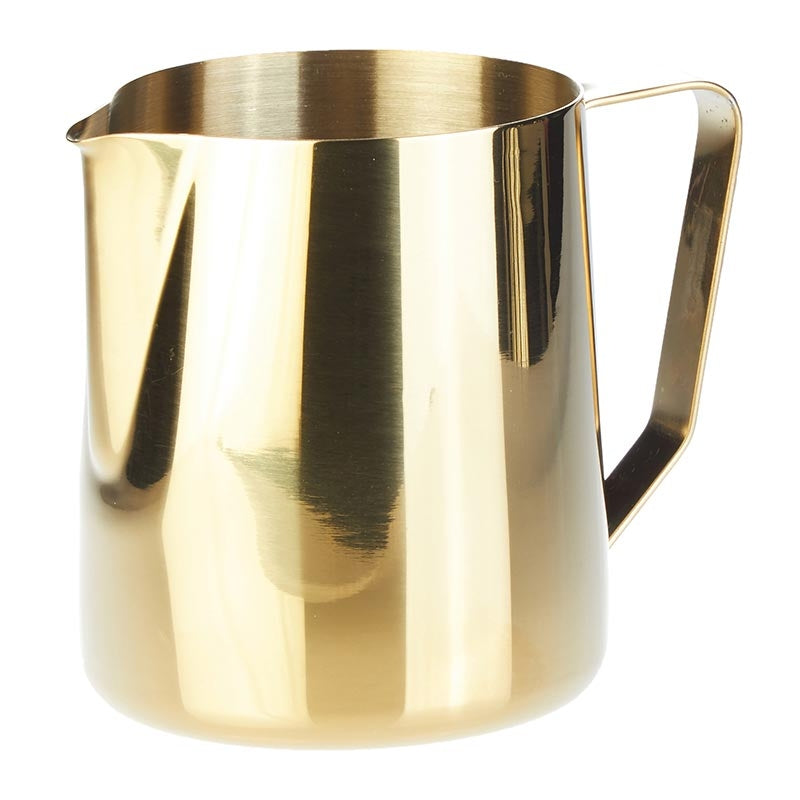 Biradlı GRV-039 Süt Potu Pitcher, 300 ml, Altın, kahve aksesuarı