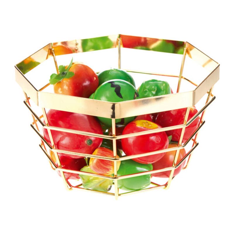 biradli hw168 tel meyve sunum kasesi 23x14 cm altin servis ve sunum ekipmani