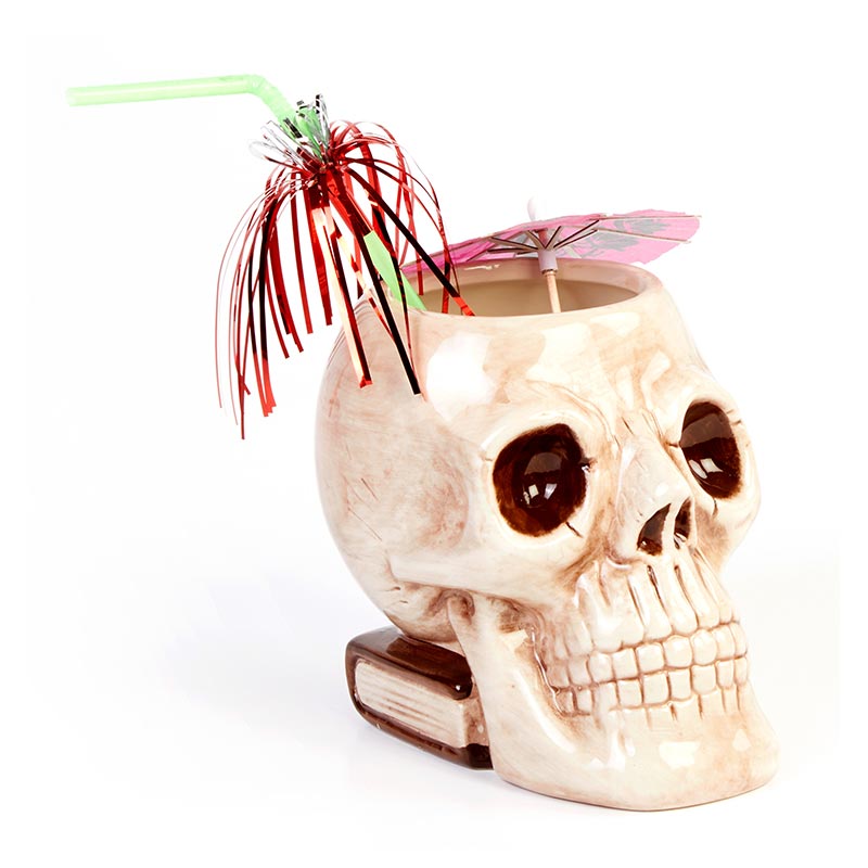 biradli grv20202 seramik tiki mug kokteyl bardagi 500 cc 14x9x12 cm bar ve kokteyl ekipmani