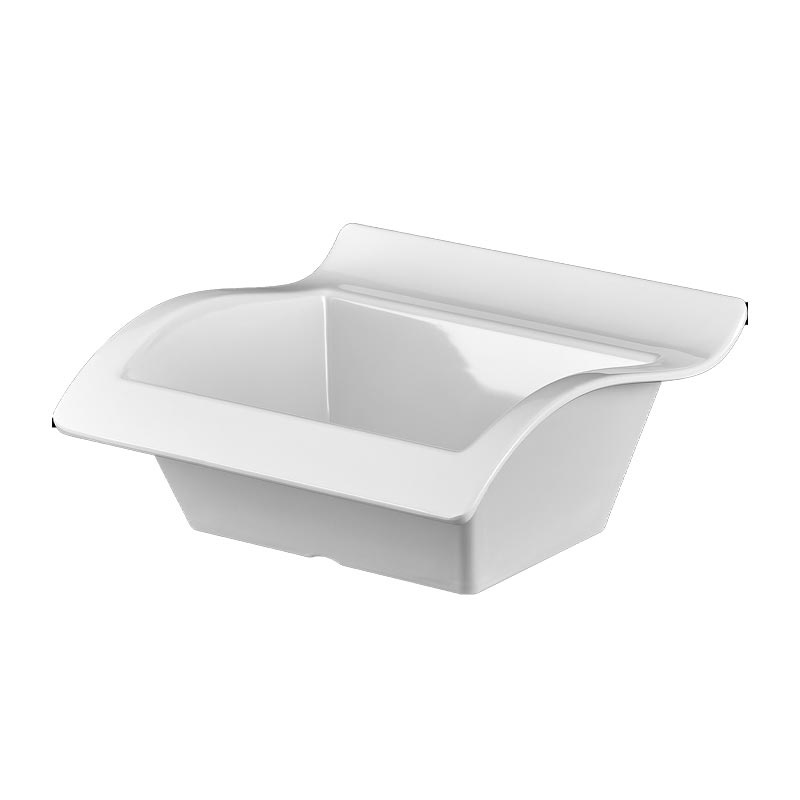 biradli brd1685 melamin yuksek sunum kasesi 21x21x9 cm servis ve sunum ekipmani