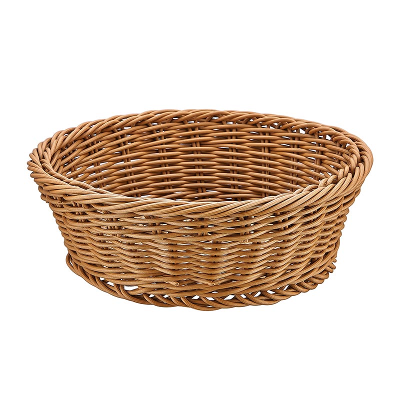 biradli grv2454 yuvarlak plastik ekmek sepeti 21x21x7 cm profesyonel mutfak ekipmani