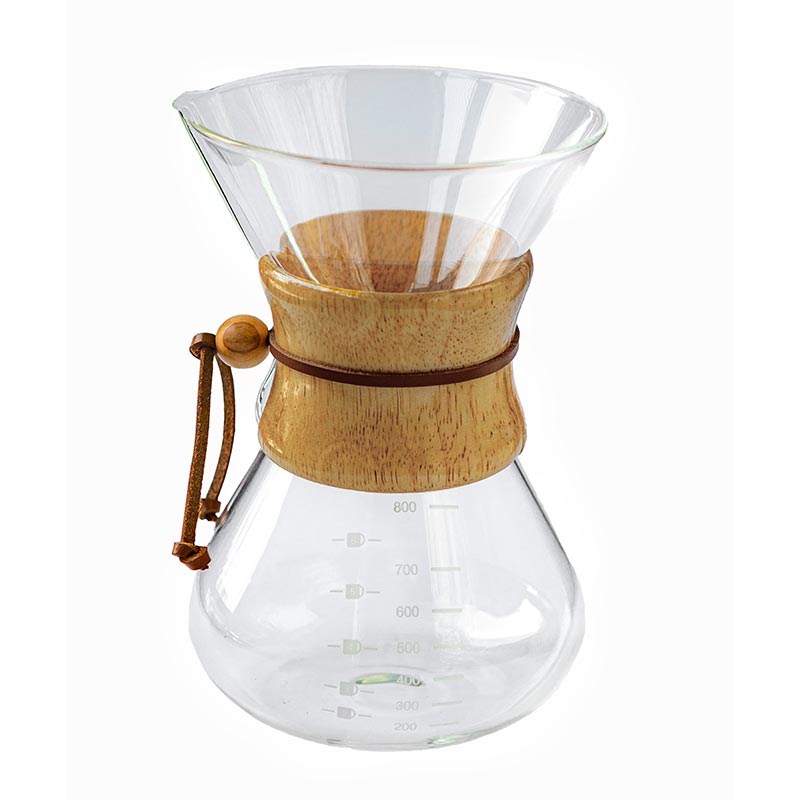 Black Goat Ahşap Tutacaklı Chemex, 800 ml, chemex kahve demleyici