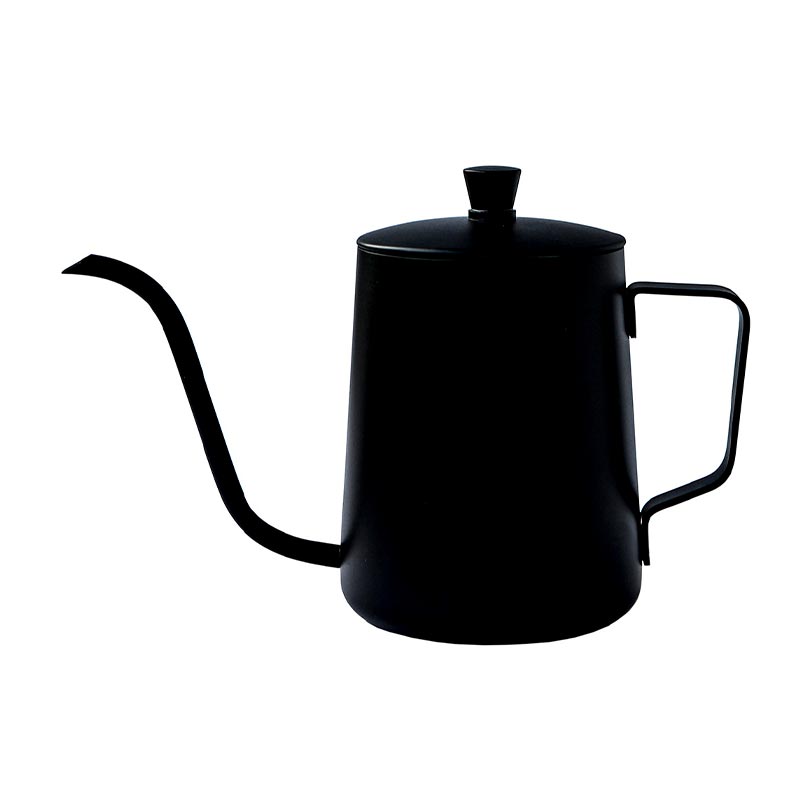 Black Goat Kapaklı Mini Drip Kettle, 600 ml, Siyah, kahve aksesuarı