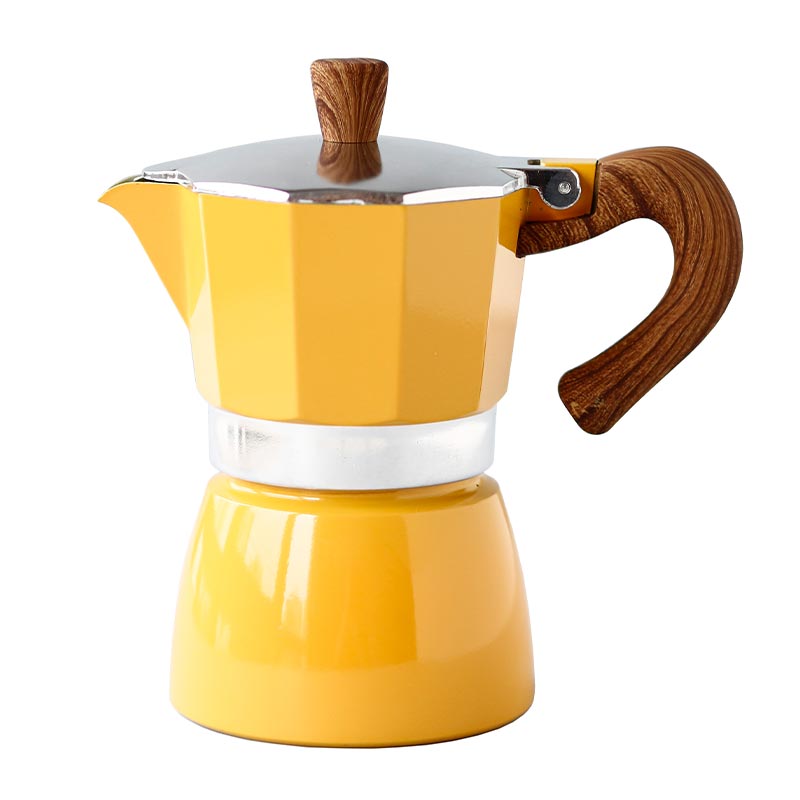 Black Goat Moka Pot, 3 Cup, Sarı, kahve aksesuarı