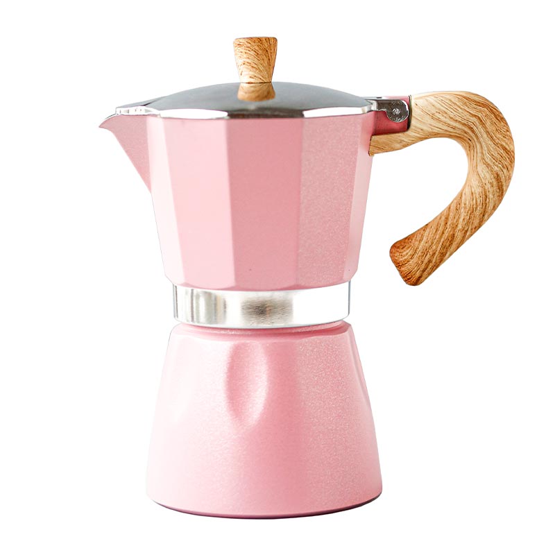 Black Goat Moka Pot, 6 Cup, Pembe, kahve aksesuarı