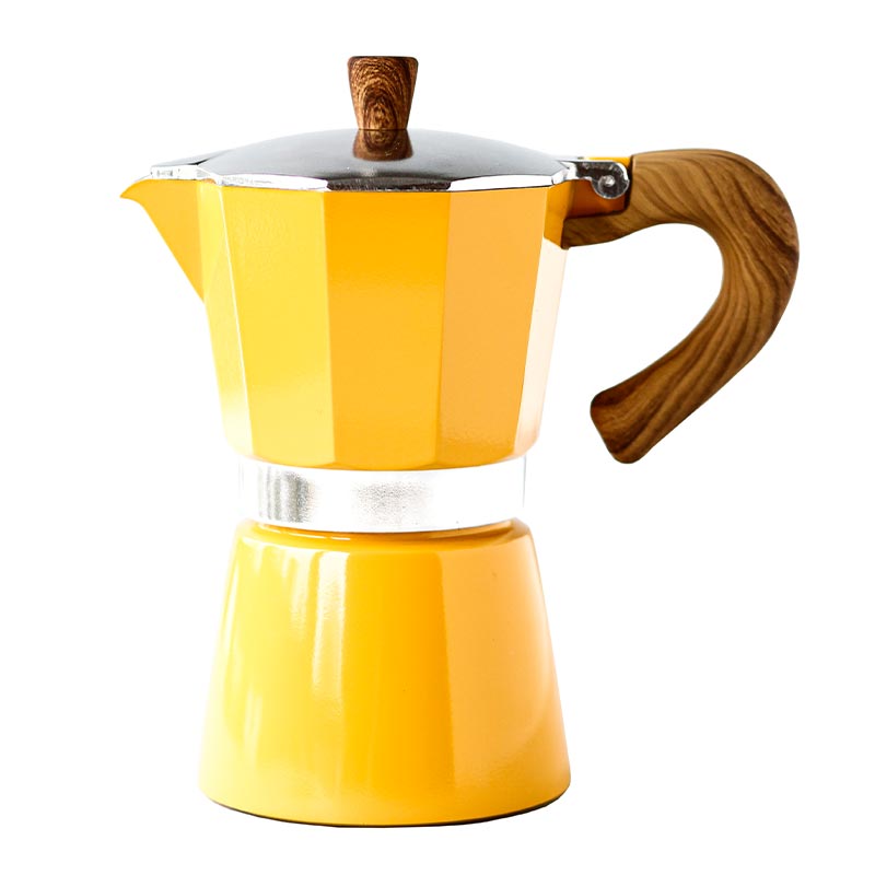 Black Goat Moka Pot, 6 Cup, Sarı, kahve aksesuarı