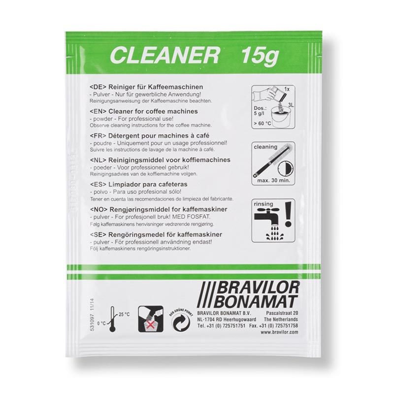 Bravilor Bonamat Cleaner, 225 gr, 15 Adet, kahve aksesuarı