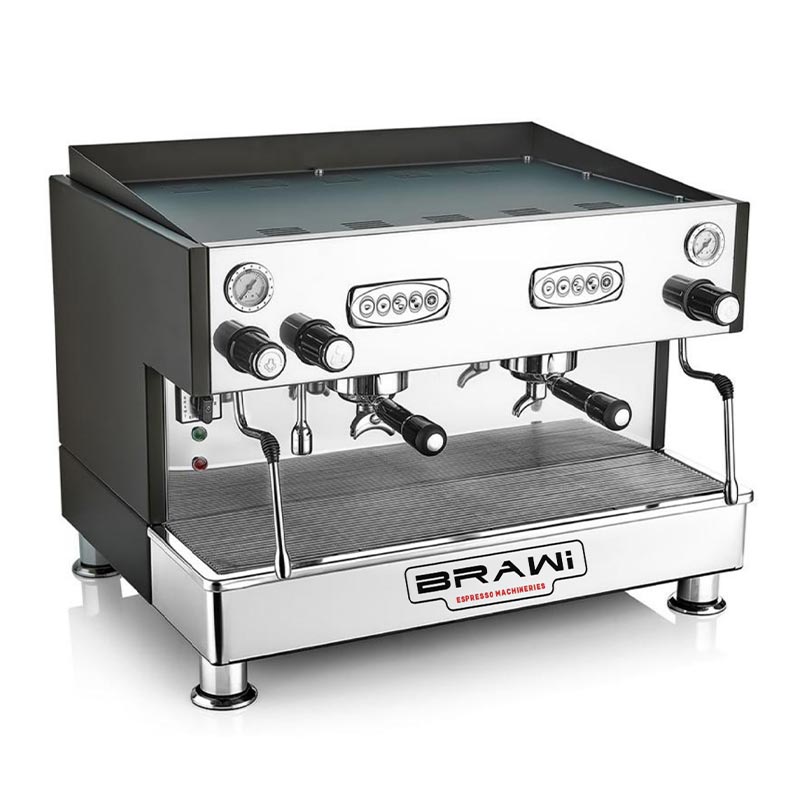 Brawi EFELIEL Tam Otomatik Espresso Kahve Makinesi, 2 Gruplu, Siyah, kahve aksesuarı