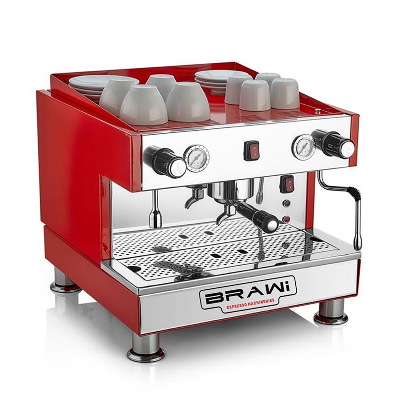 Brawi K-ONE EL Yarı Otomatik Espresso Kahve Makinesi, 1 Gruplu, kahve aksesuarı