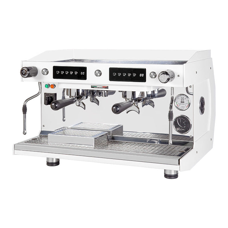 Brugnetti Luna Tall Cup Tam Otomatik Espresso Kahve Makinesi, 2 Gruplu, Beyaz, kahve aksesuarı