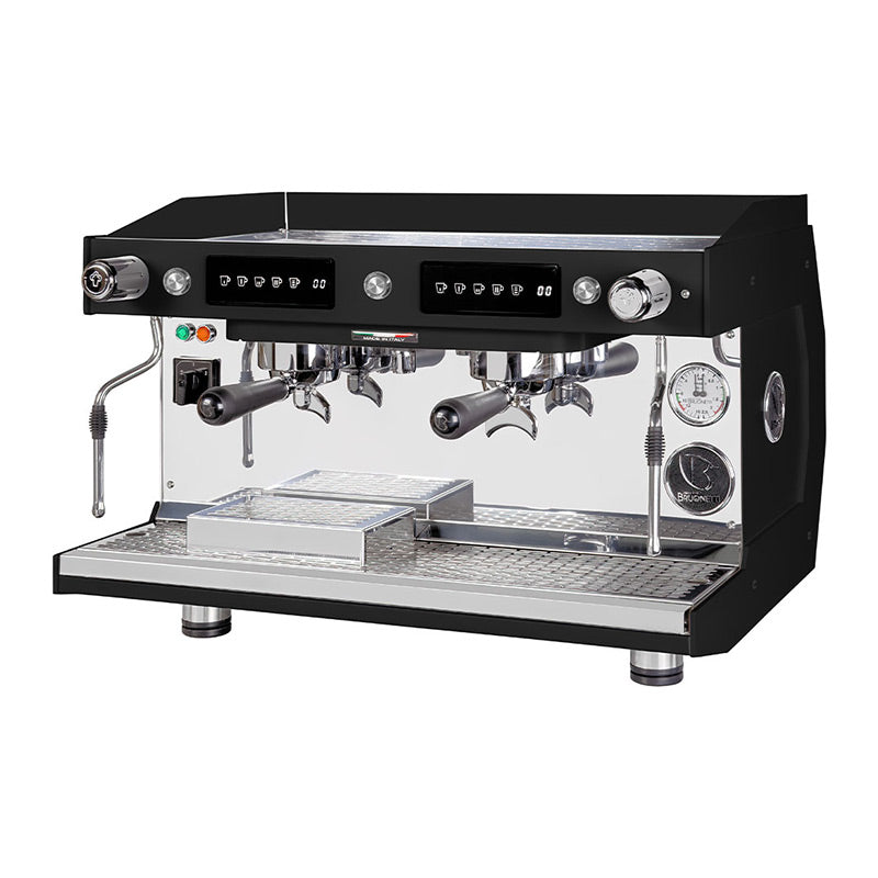 Brugnetti Luna Tall Cup Tam Otomatik Espresso Kahve Makinesi, 2 Gruplu, Siyah, kahve aksesuarı