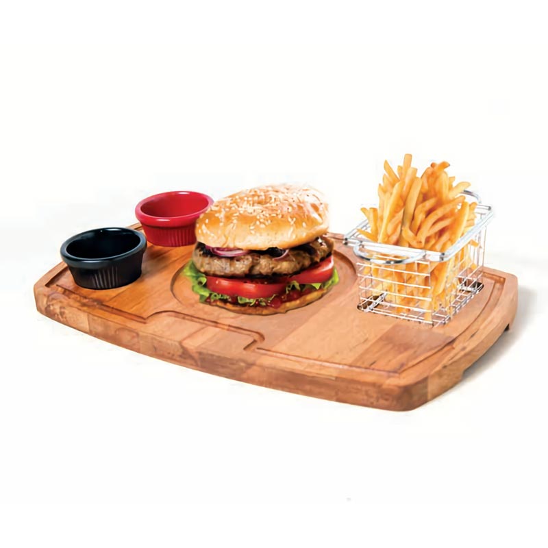 biradli grv1804 burger servis sunum tahtasi 38x225x2 cm servis ve sunum ekipmani