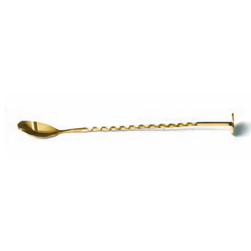 biradli brd681 burgulu bar kasigi 27 cm altin bar ve kokteyl ekipmani
