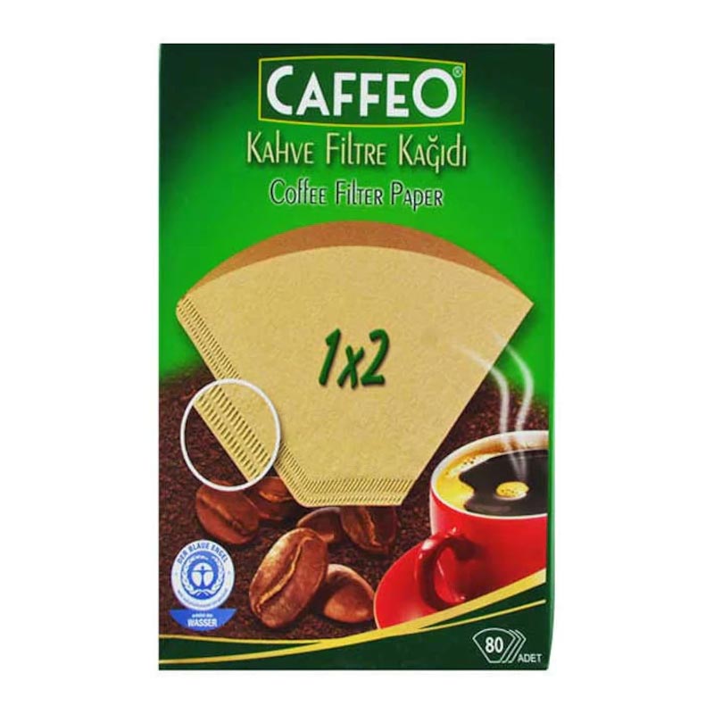 Caffeo 1x2 Kahve Filtre Kağıdı, 80 Adet, kahve aksesuarı