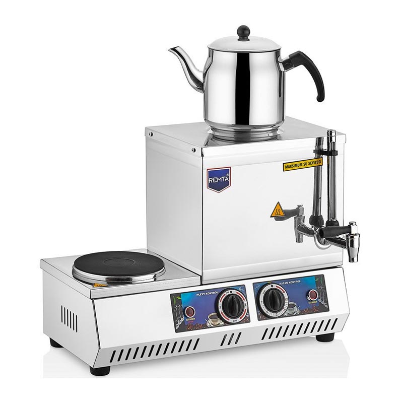 Remta K30 15 Model Ocaklı Çay Ocağı, Tek Demlikli, 13 L, Elektrikli, çay kazanı ve sıcak içecek ekipmanı