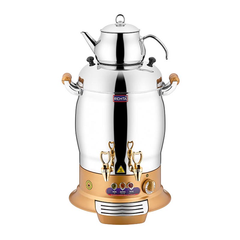 Remta R53 Maksi Çay Makinesi, 2 Demlikli, 23 L, Gold, içecek hazırlama makinesi